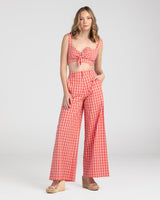 Juno Crop - Red Juno Check