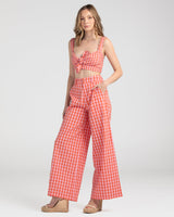 Juno Crop - Red Juno Check