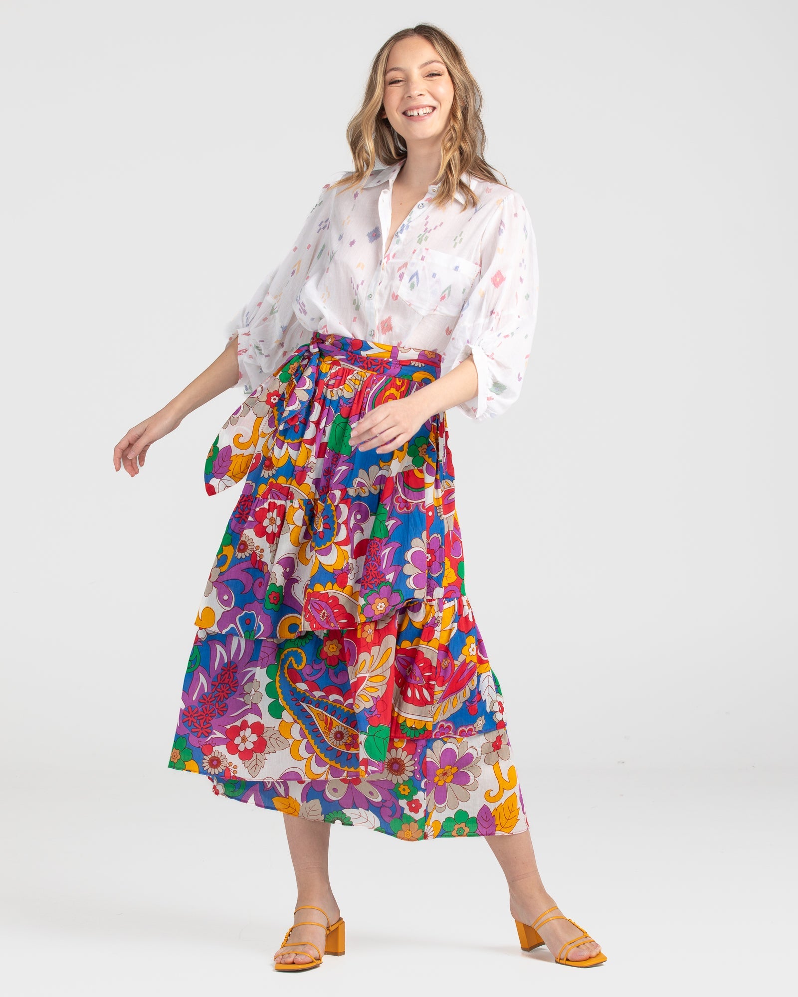 Elio Wrap Skirt - Rhodes