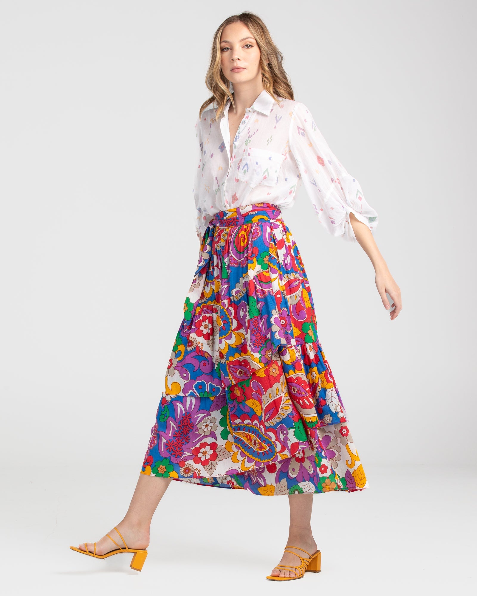 Elio Wrap Skirt - Rhodes