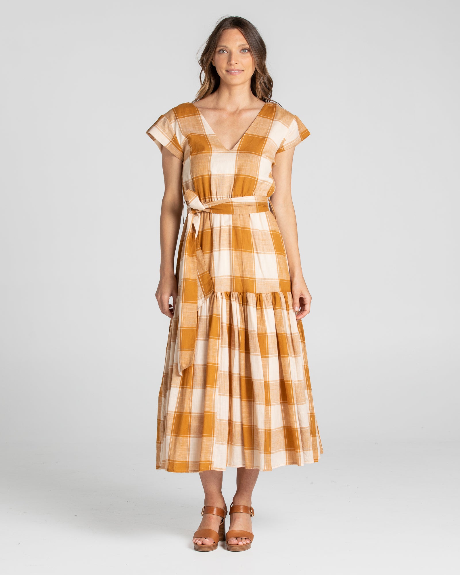 Indy Dress - Ginger Check