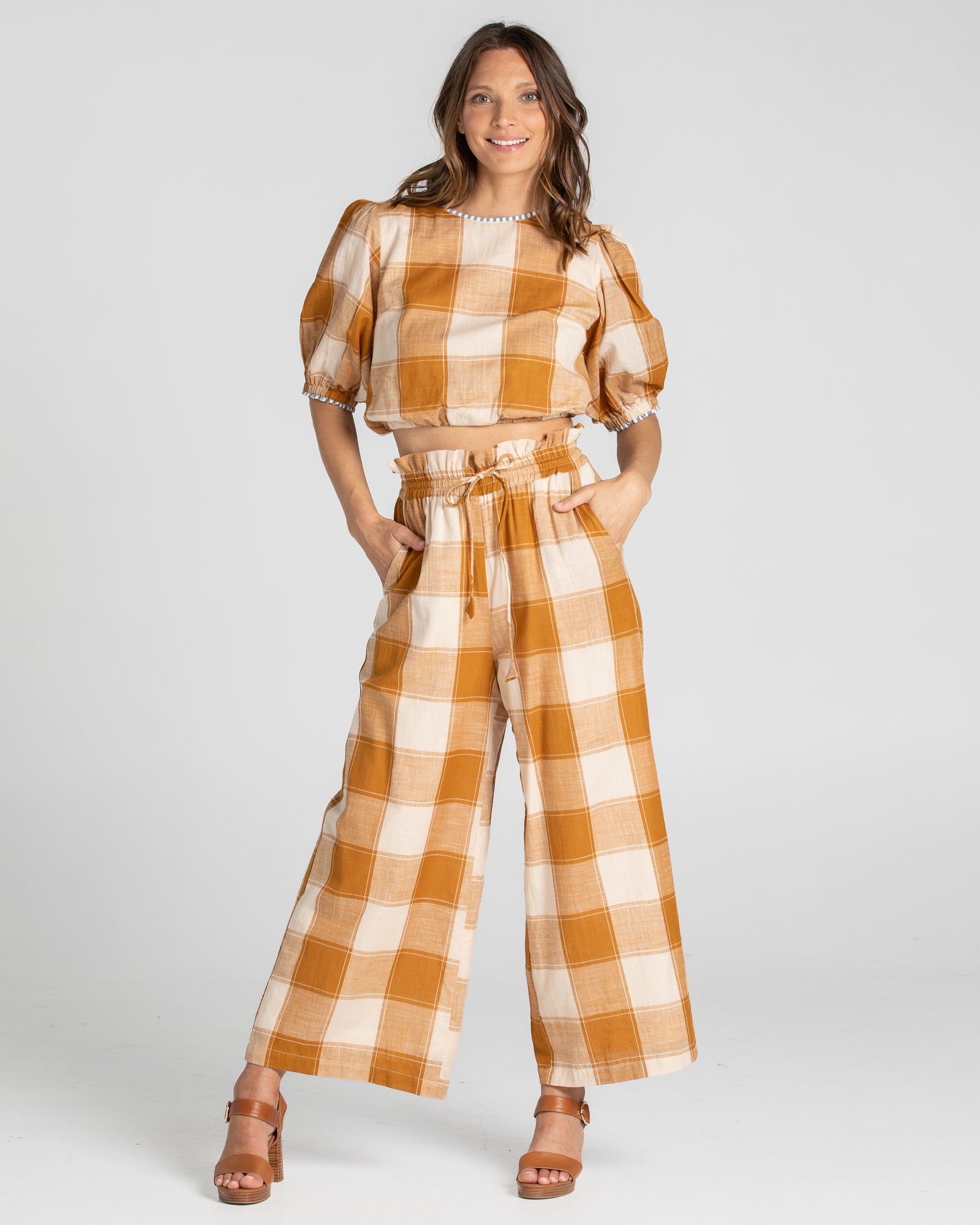 Clove Pant - Ginger Check