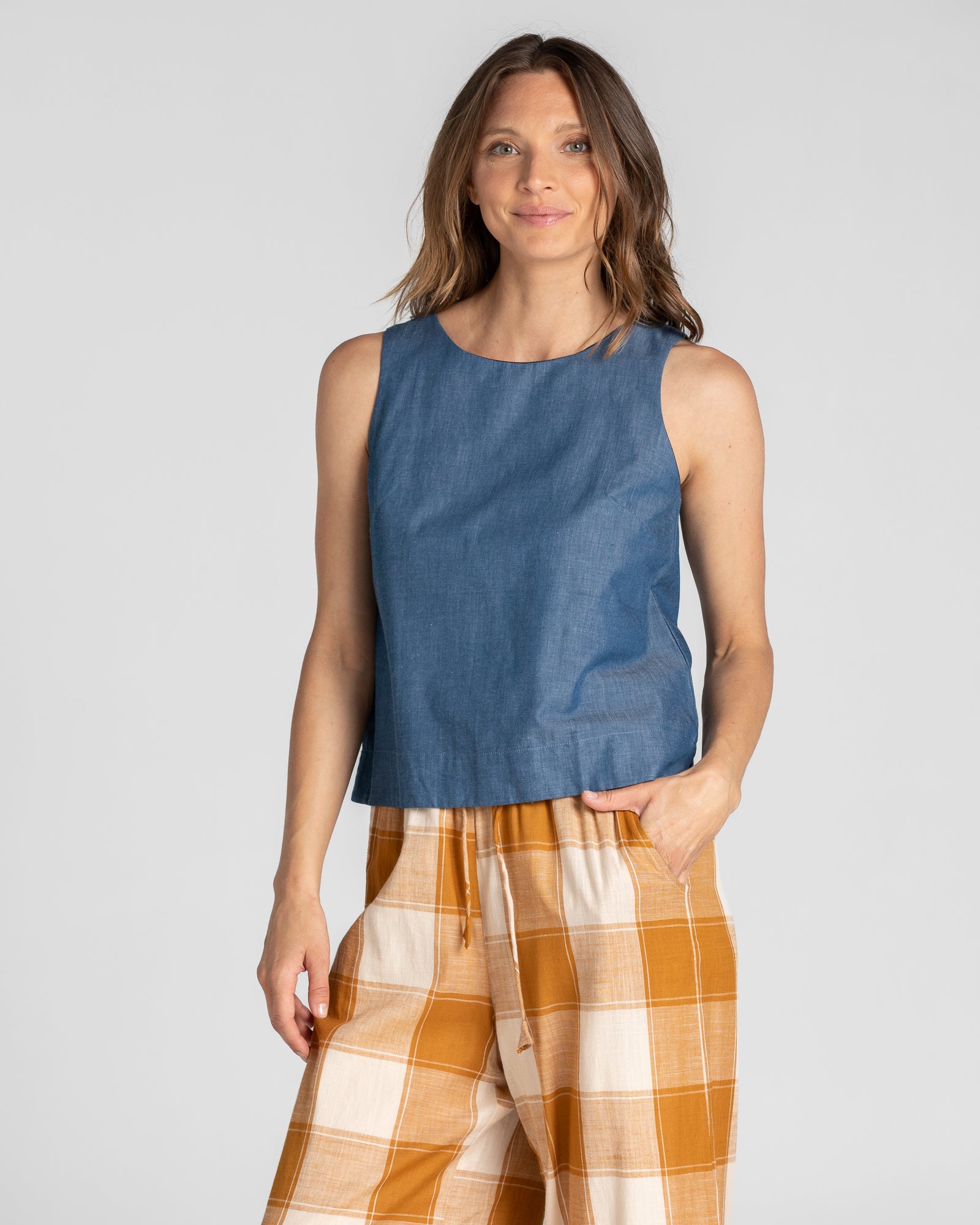 Clove Pant - Ginger Check