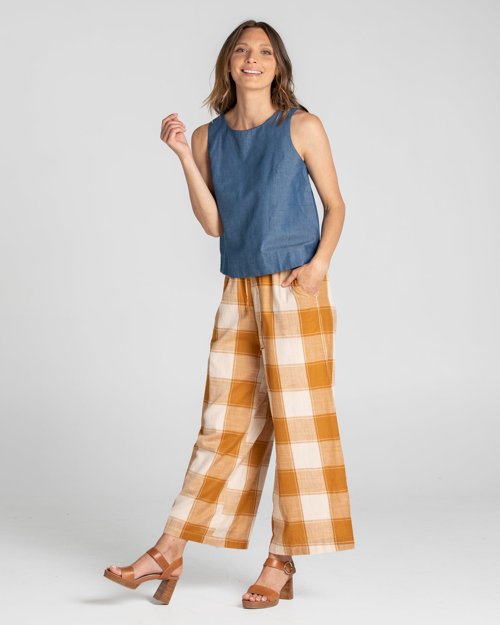 Clove Pant - Ginger Check