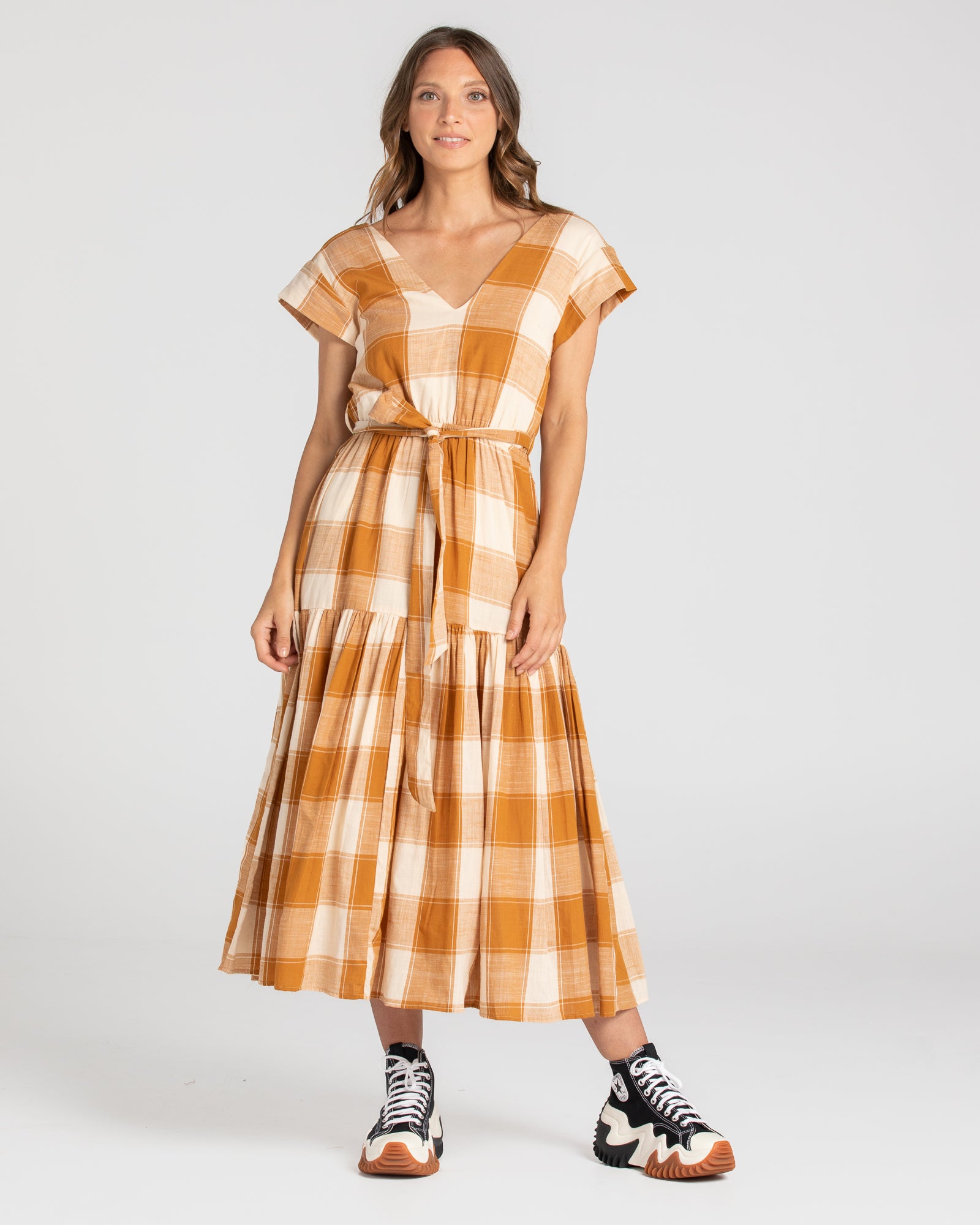 Indy Dress - Ginger Check