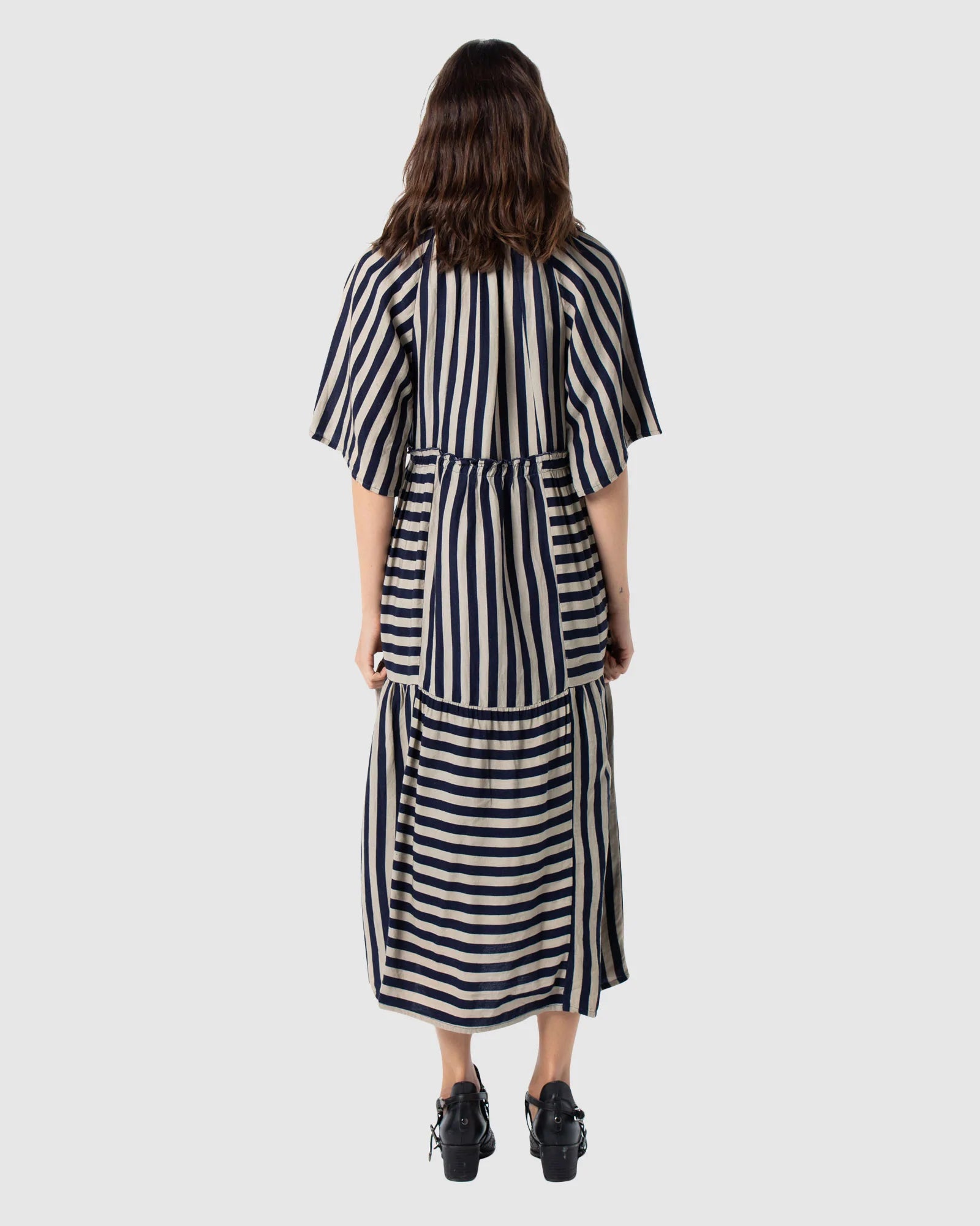 Aldo Tiered Dress - Aldo Stripe