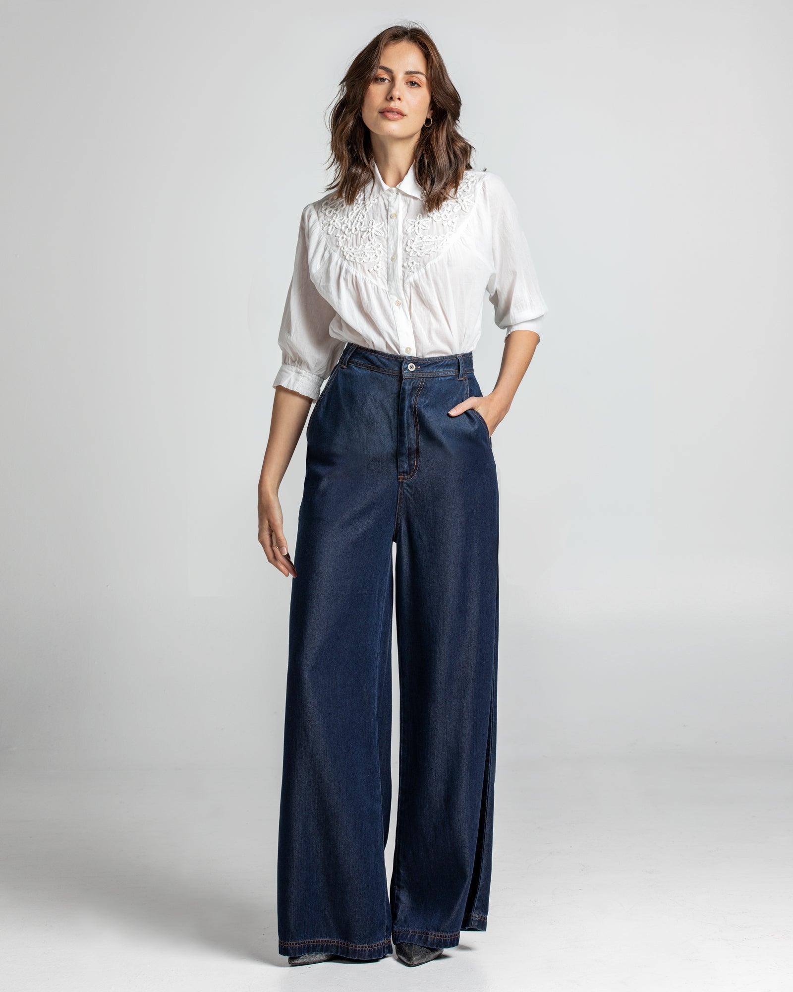 Amalfi Pant Tall - Deep Blue