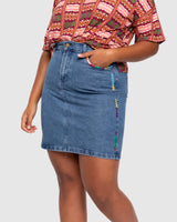 Cisco Skirt - Groove Denim