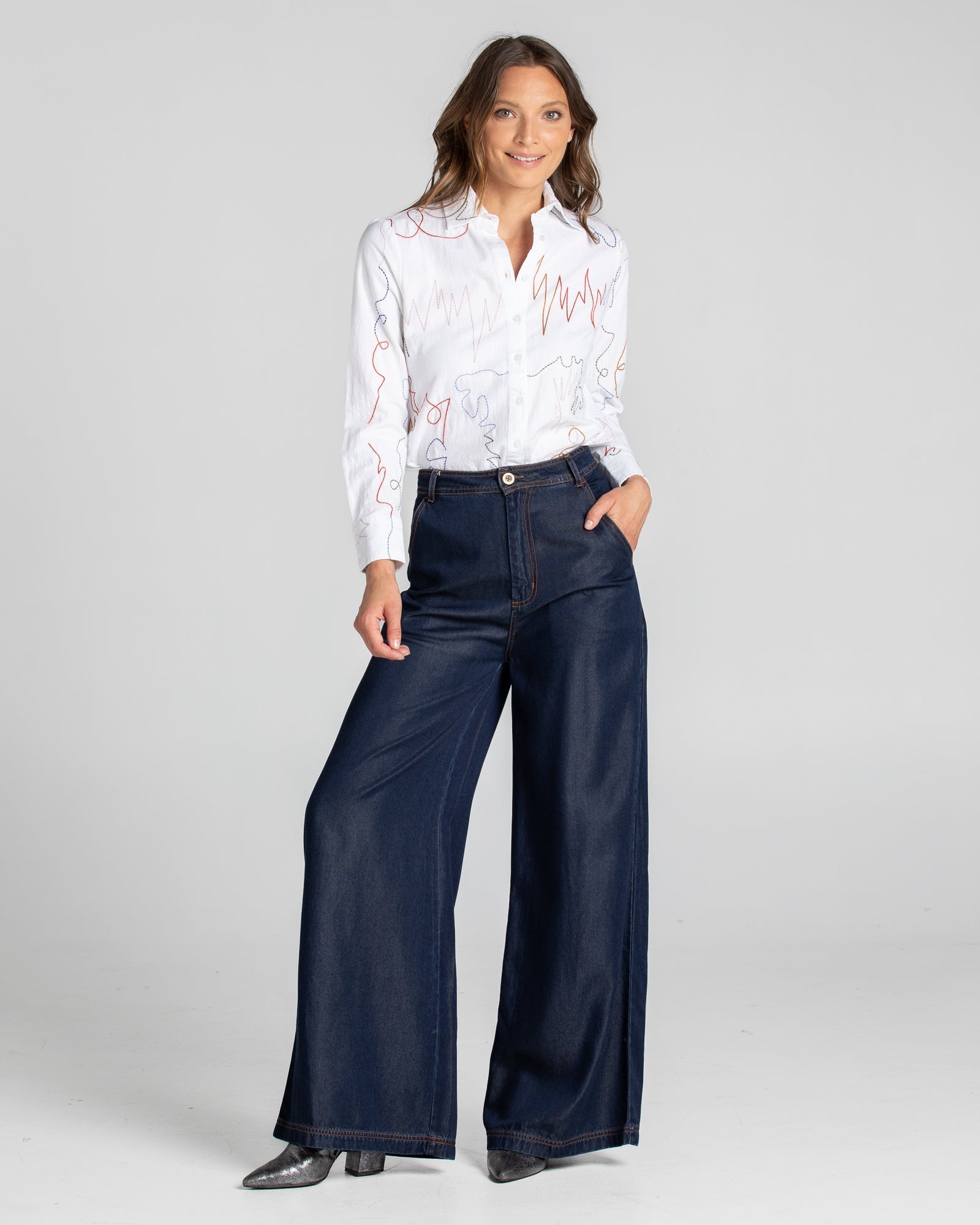 Amalfi Pant Tall - Deep Blue