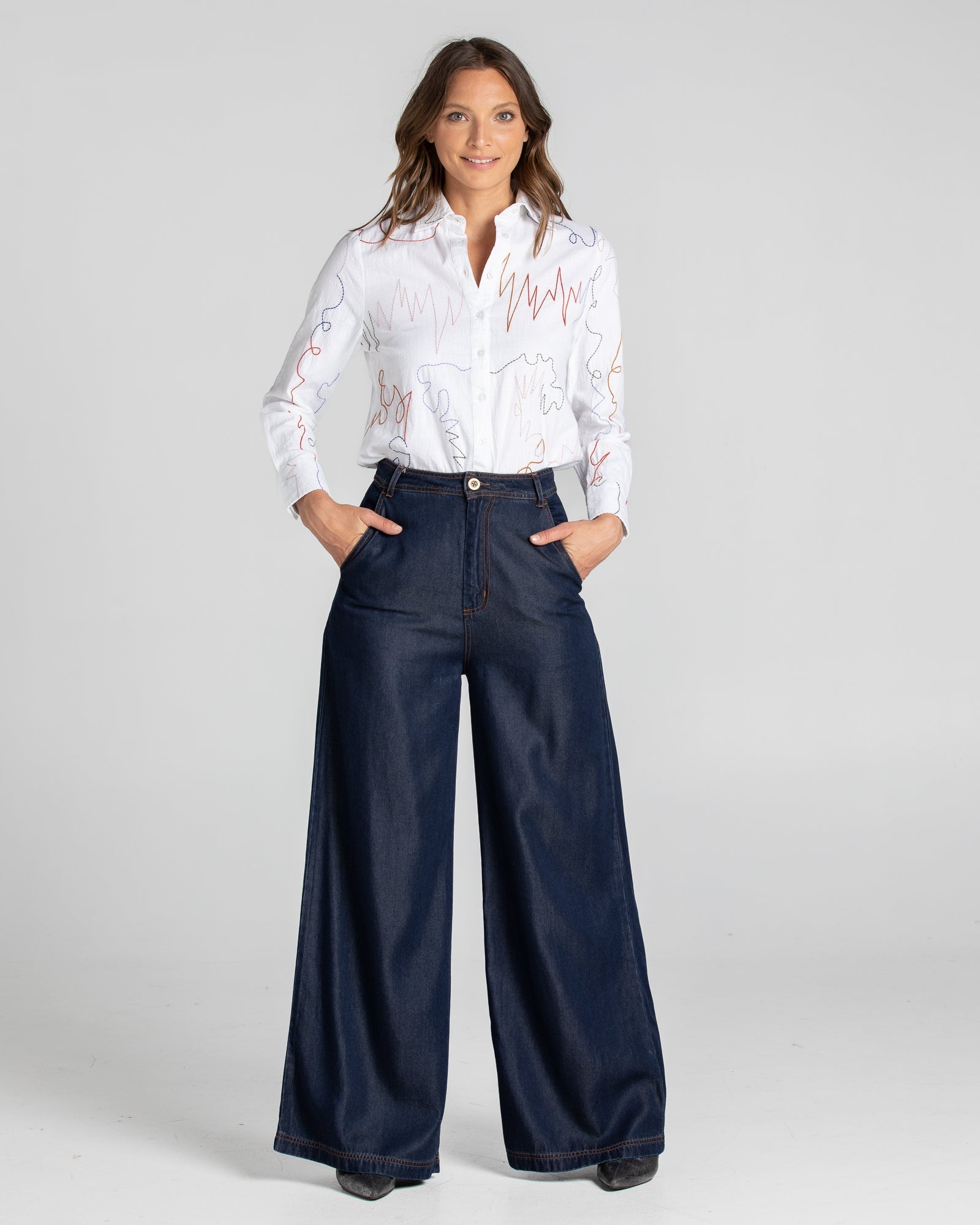 Amalfi Pant Tall - Deep Blue