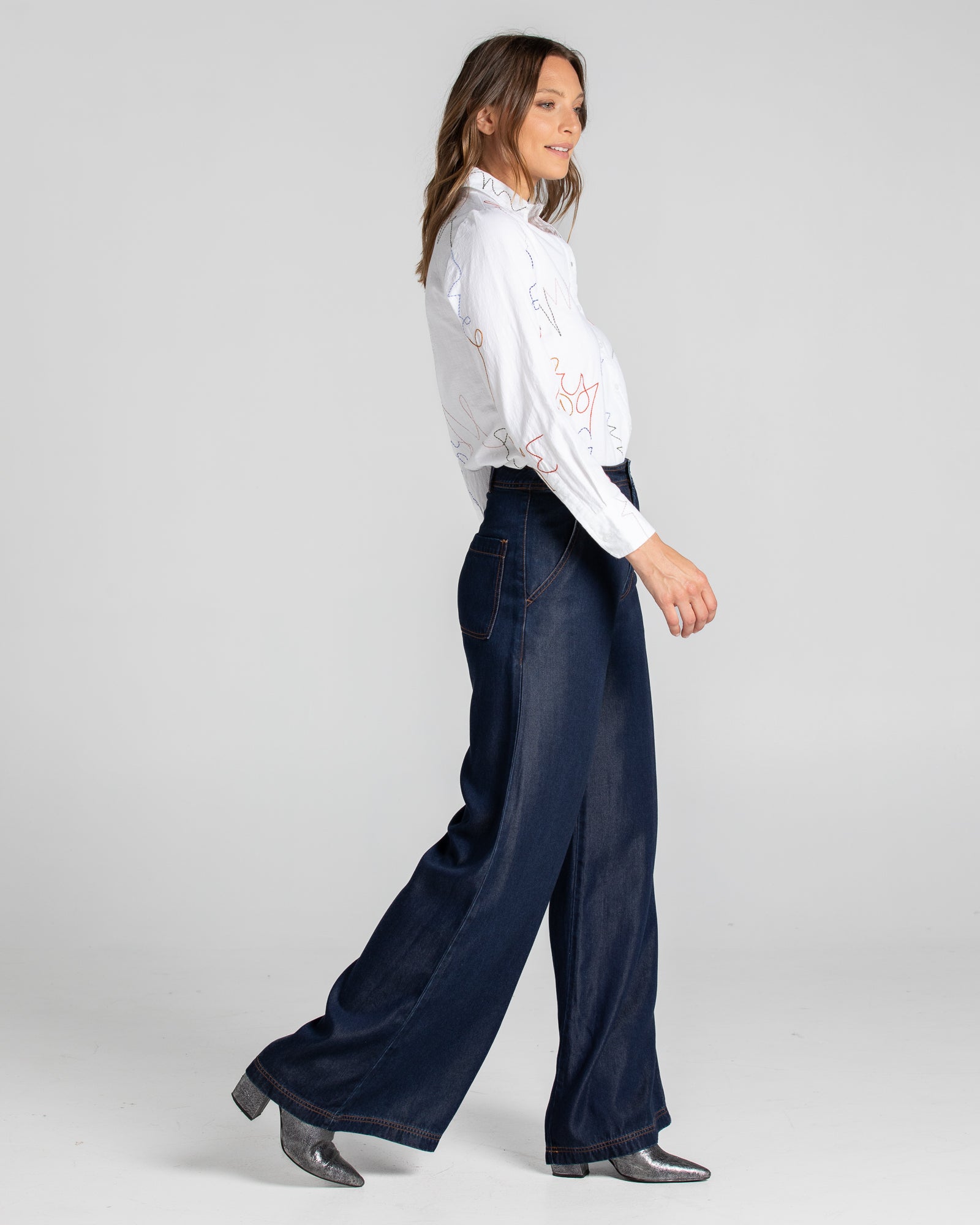 Amalfi Pant Tall - Deep Blue