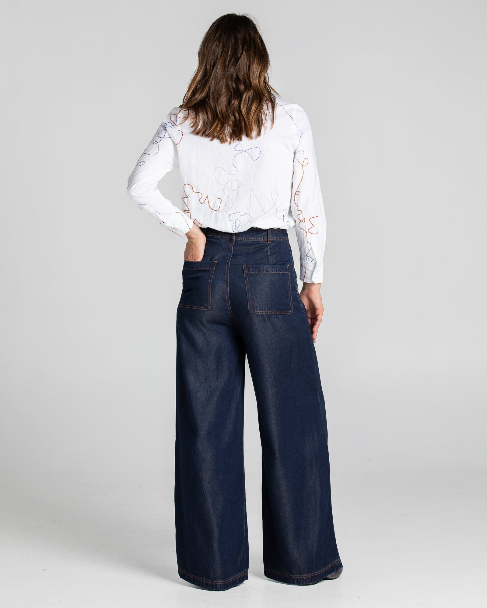 Amalfi Pant Tall - Deep Blue