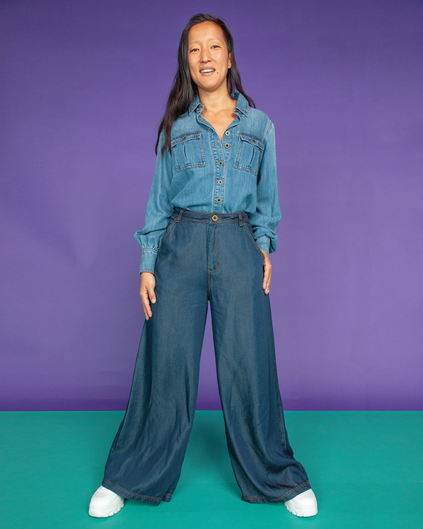 Amalfi Pant Tall - Deep Blue