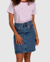 Cisco Skirt - Groove Denim