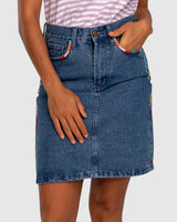 Cisco Skirt - Groove Denim